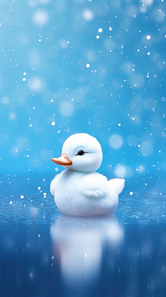 Duck animal outdoors snowman.