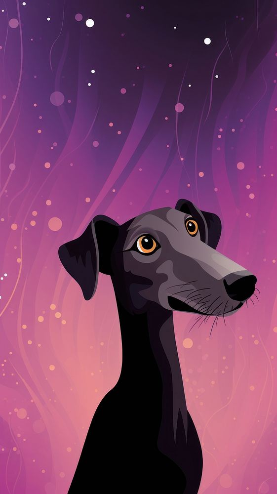 Smart greyhound animal graphics wildlife.
