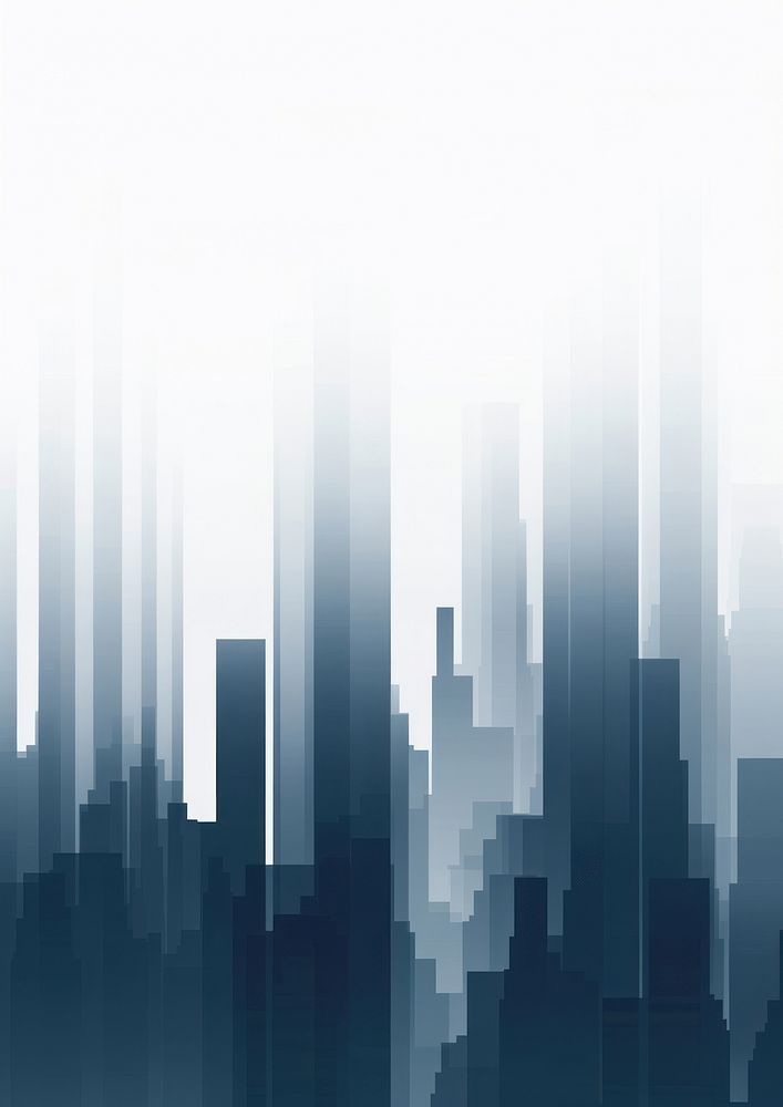 City building gradient background architecture metropolis skyscraper.