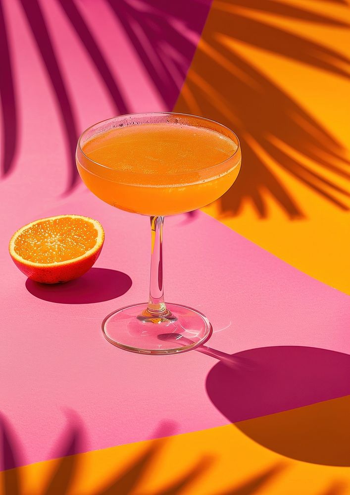 Orange cocktail grapefruit beverage alcohol.