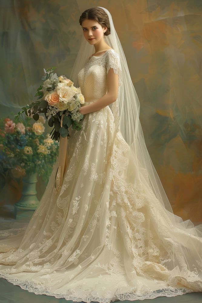 Women wedding dress clothing.