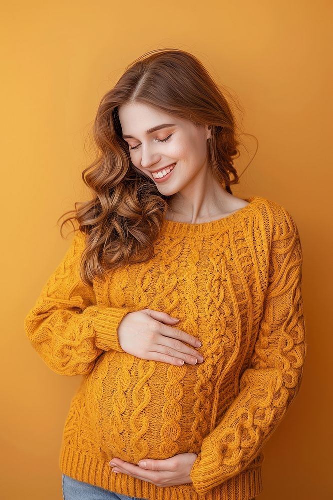 Pregnant happy clothing knitwear.