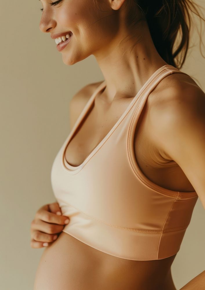 Pregnant woman underwear clothing lingerie.