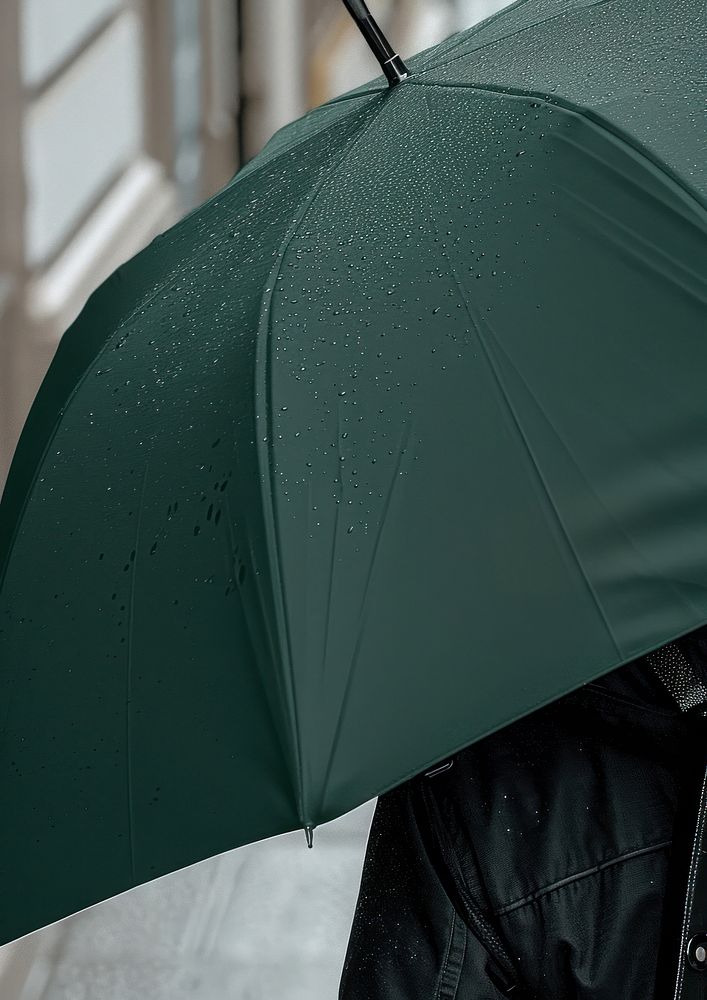 An umbrella mockup canopy person human.
