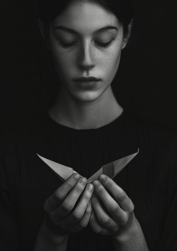 Origami photography portrait weaponry.