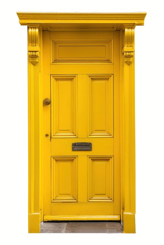 Yellow door gate.