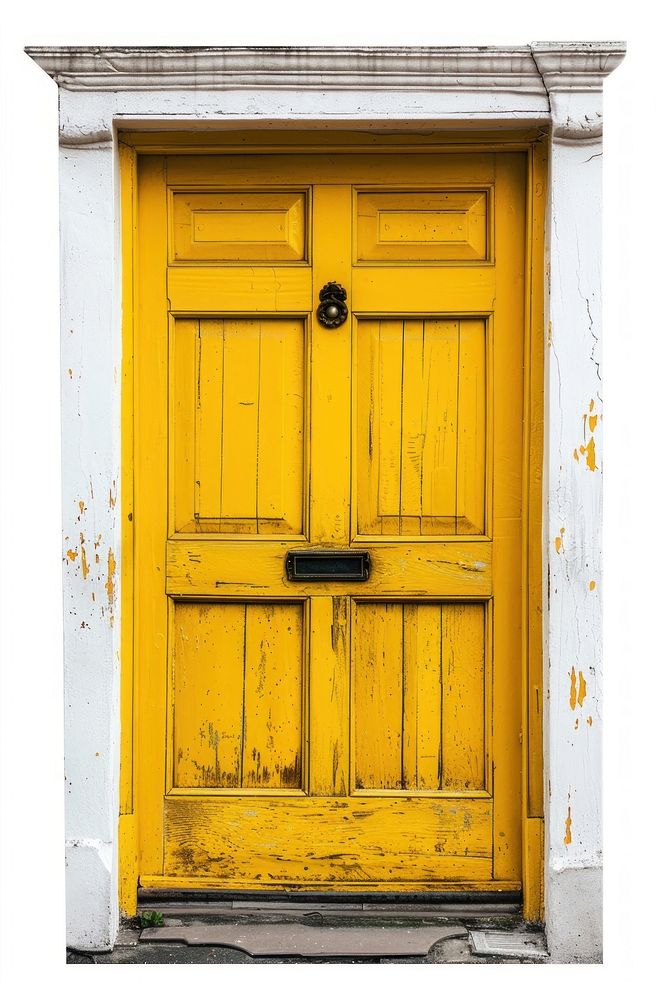 Yellow door gate.