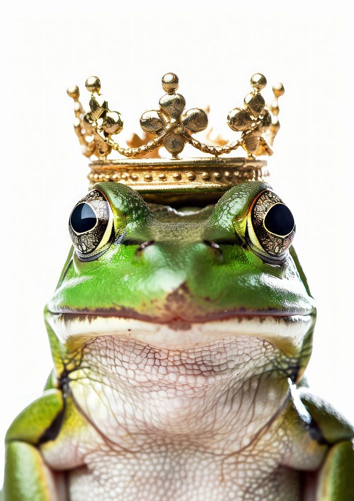 Gold vintage crown animal frog accessories.