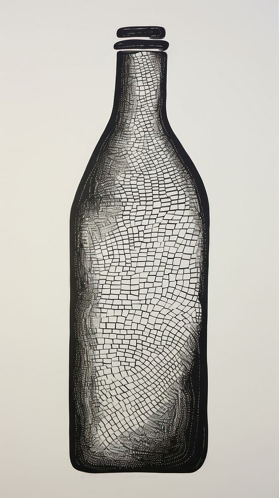 Bottle pottery glass vase.
