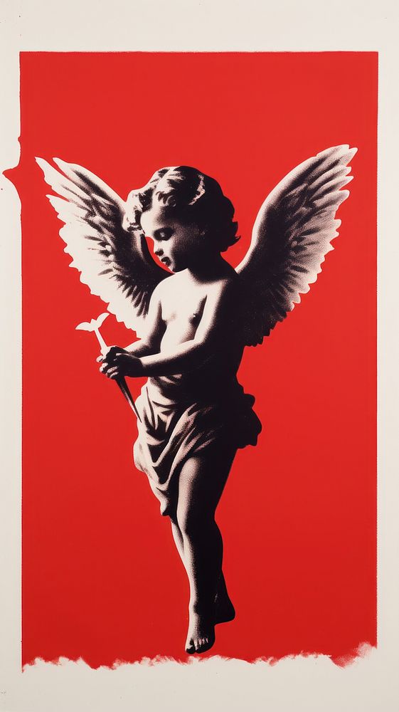 Cupid advertisement archangel person.