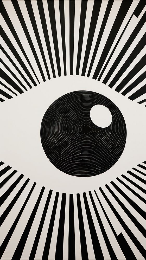 Eye spiral logo art.