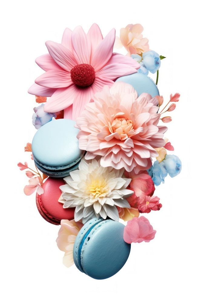 Flower Collage macaron macarons flower confectionery.