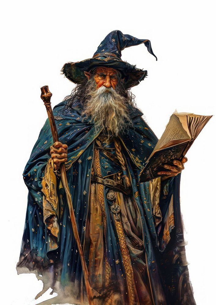 Wizard clothing apparel costume.