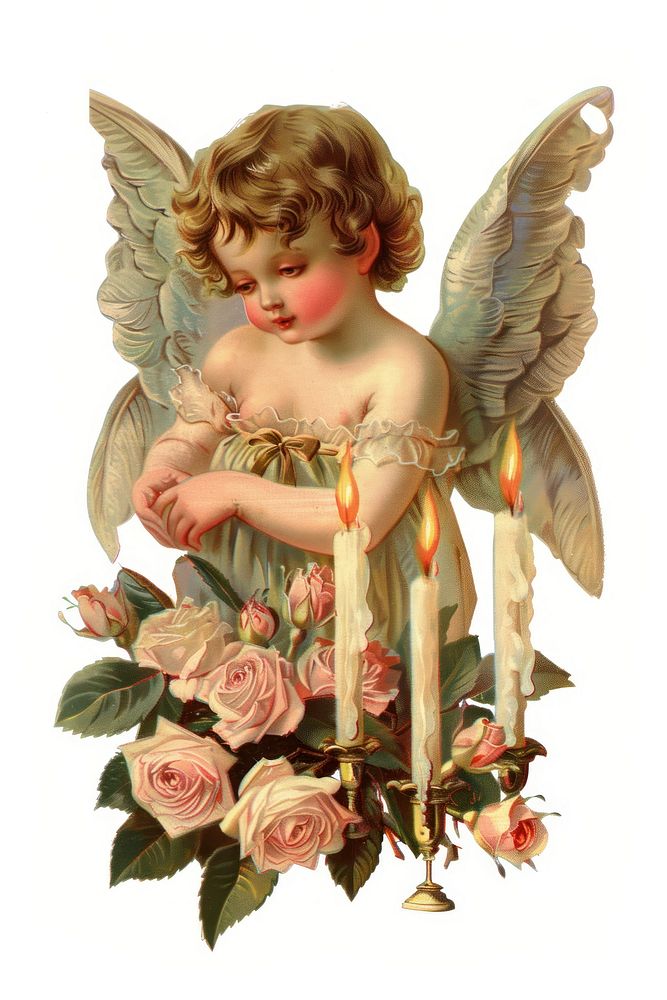 A cherub archangel blossom person.