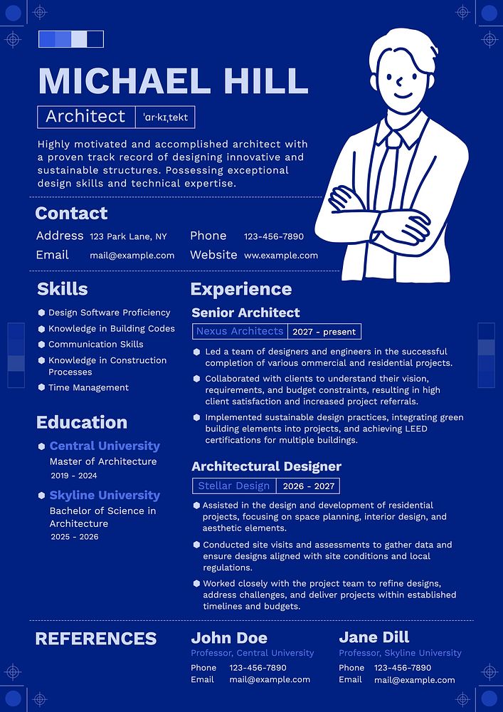 Architect resume template