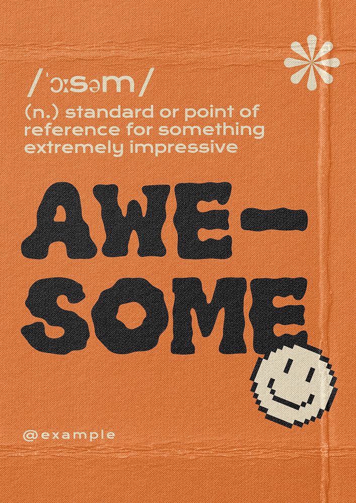 Awesome poster template