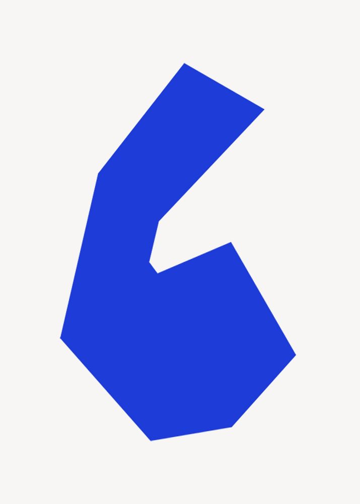 Quotation mark in blue paper cut shape sign illustration