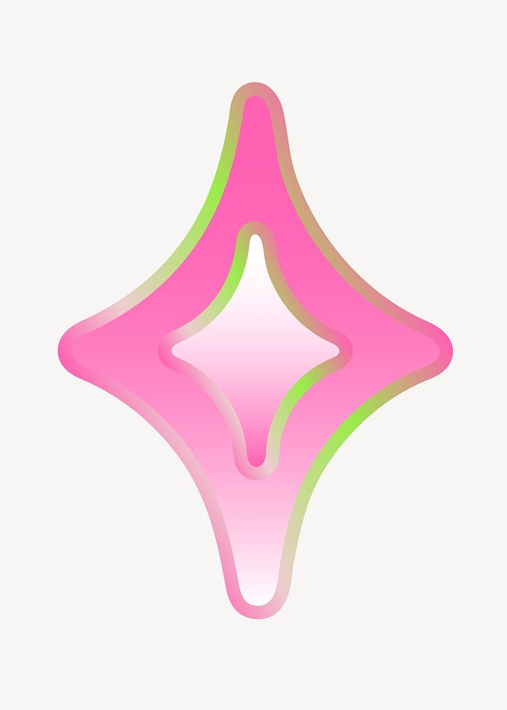 Blink icon, funky pink illustration