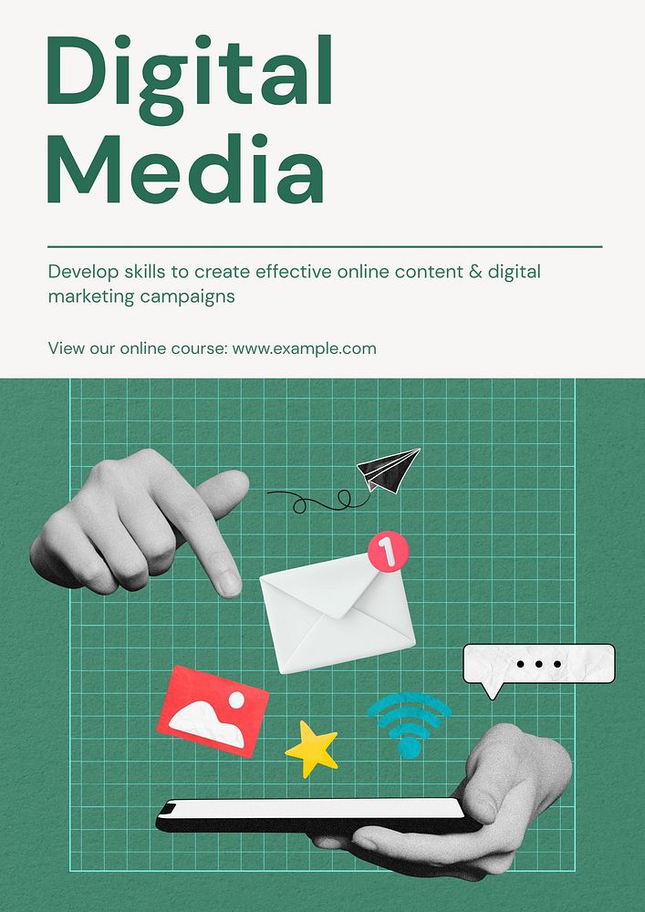 Digital media   poster template