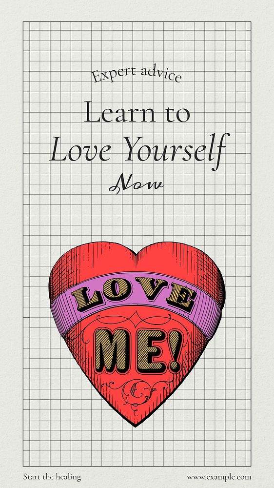 Love yourself     Instagram story temple