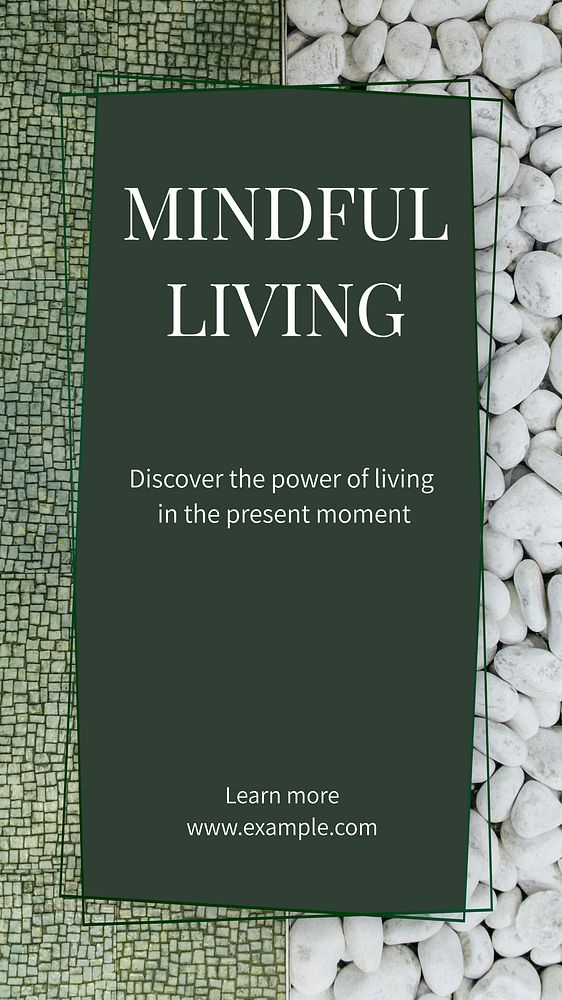 Mindful living     Instagram story temple
