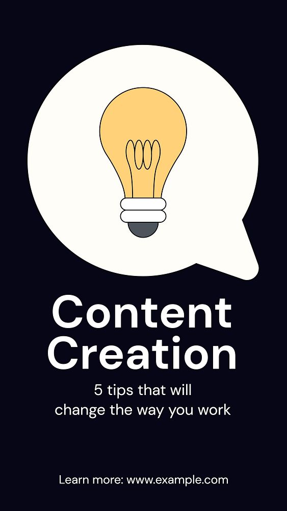 Content creation Instagram post template