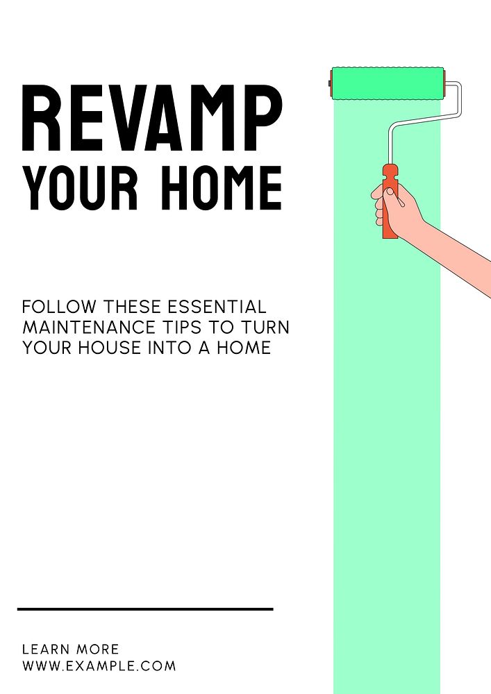 Revamp your home poster template