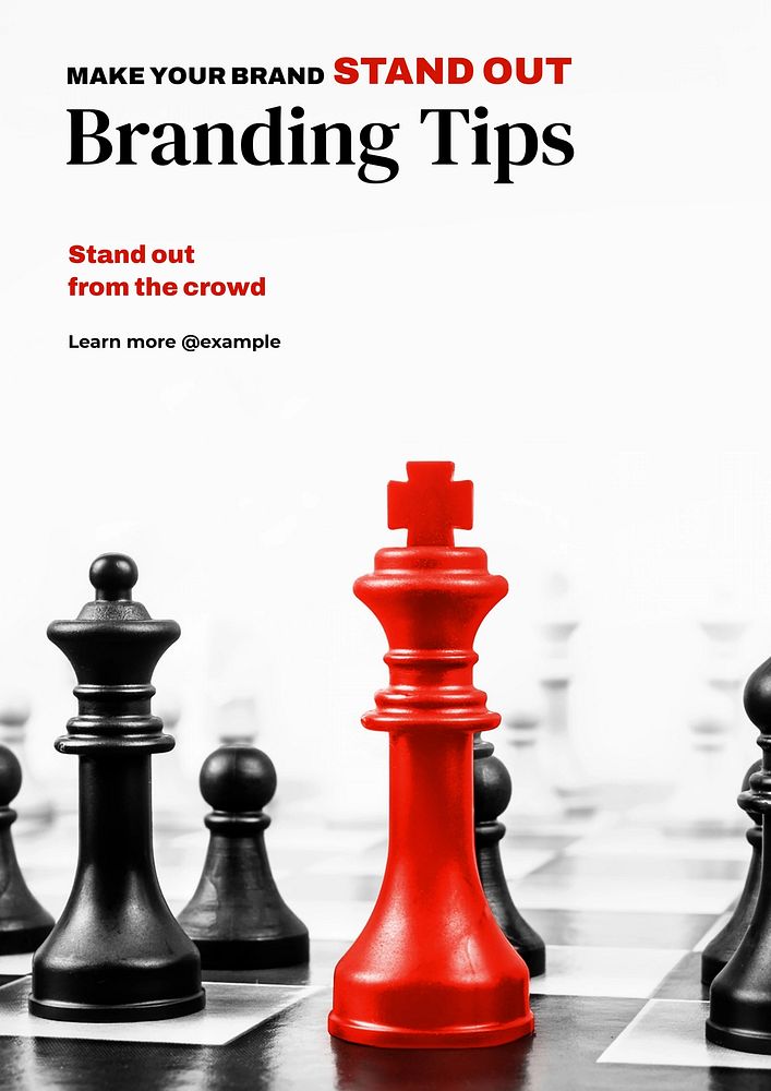 Branding tips poster template  