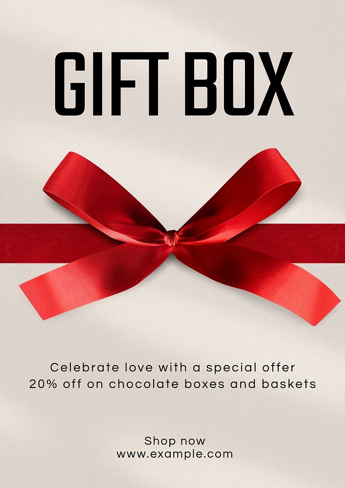 Gift box   poster template