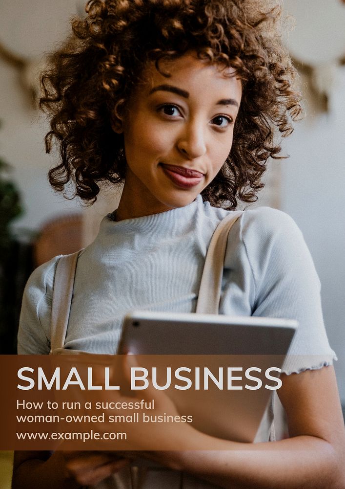 Small business poster template