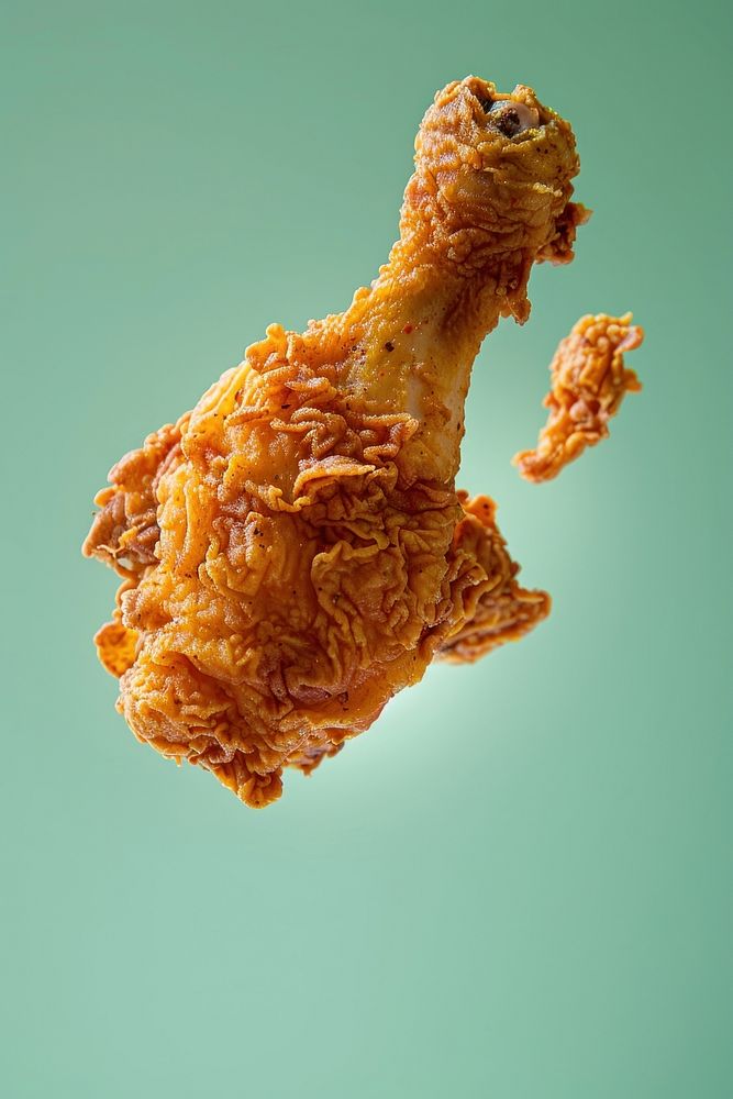 Photo of fried chicken poultry animal food.