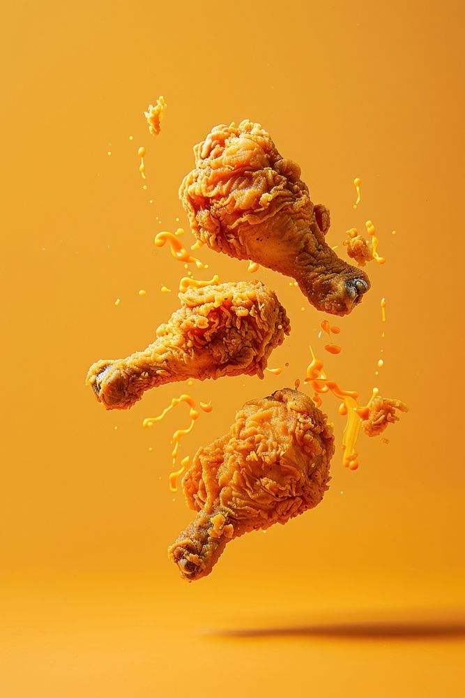 Photo of fried chicken pop animal bird food.