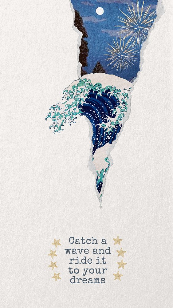 Catch a wave mobile wallpaper