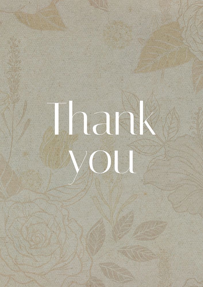 Thank you  poster template
