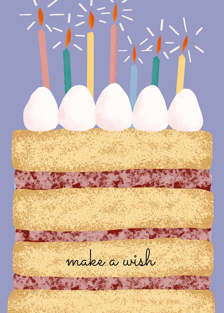 Birthday greeting card template