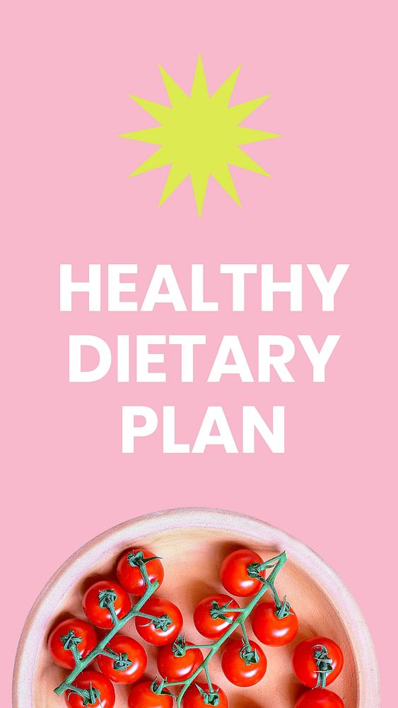 Healthy dietary  pink  Instagram story temple
