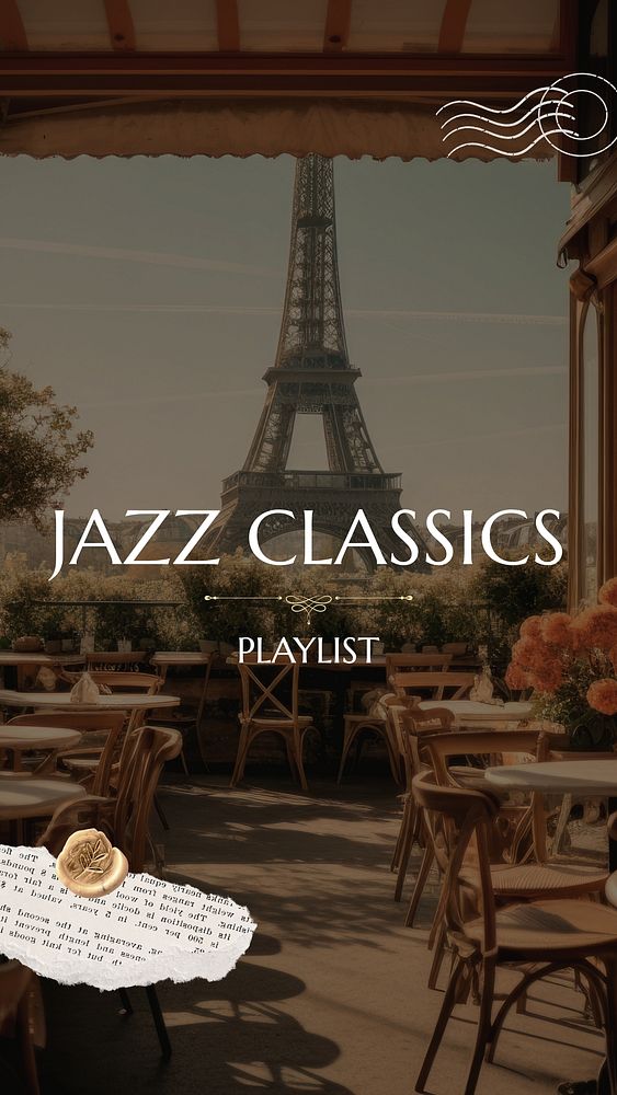 Jazz playlist Instagram story template