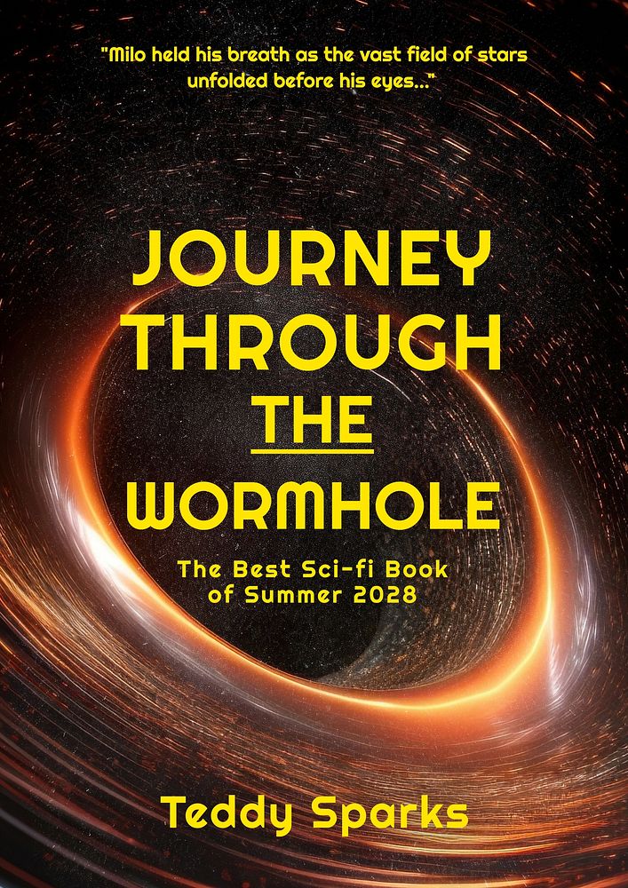 Sci-fi book cover template