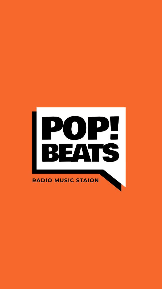 Radio station logo Instagram story template