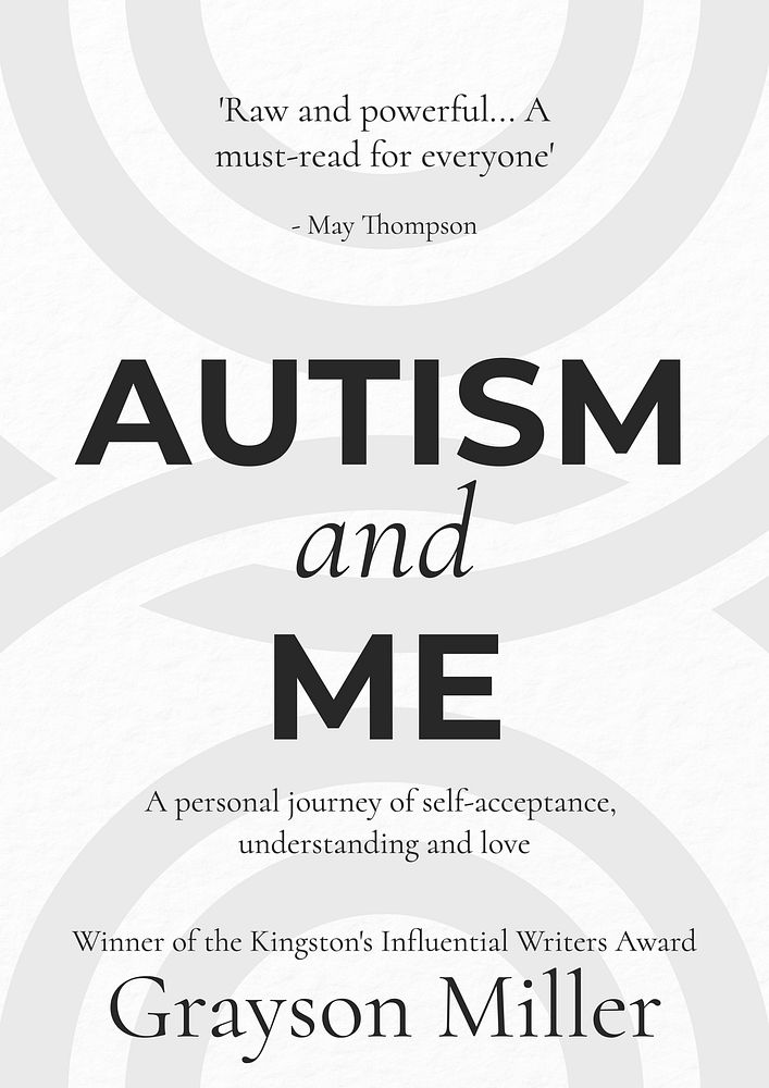 Autism book cover template