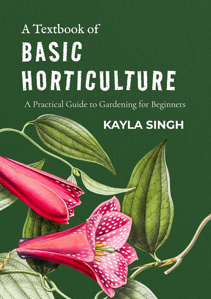 Basic horticulture textbook cover template