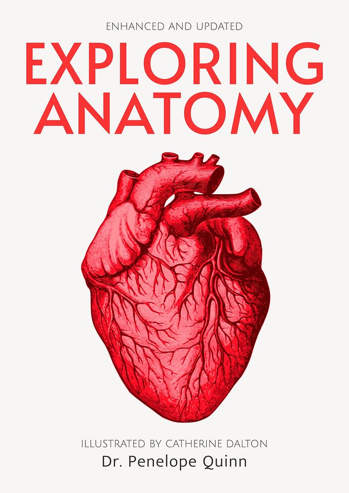 Anatomy textbook cover template