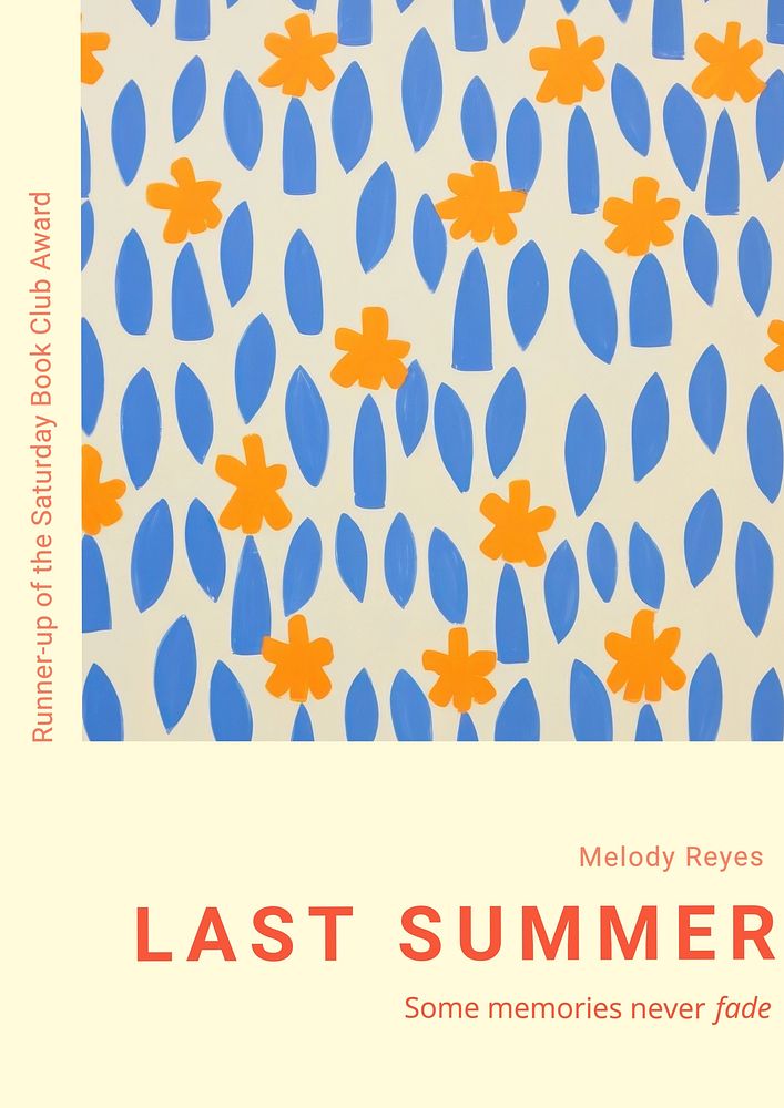 Last summer book cover template