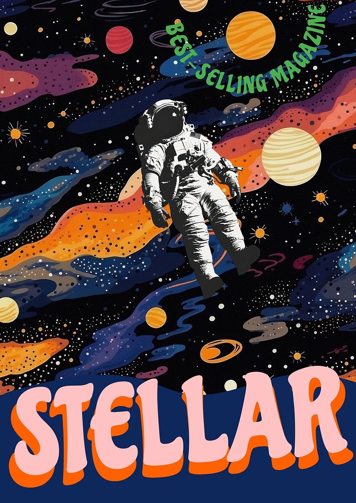 Stellar magazine cover template