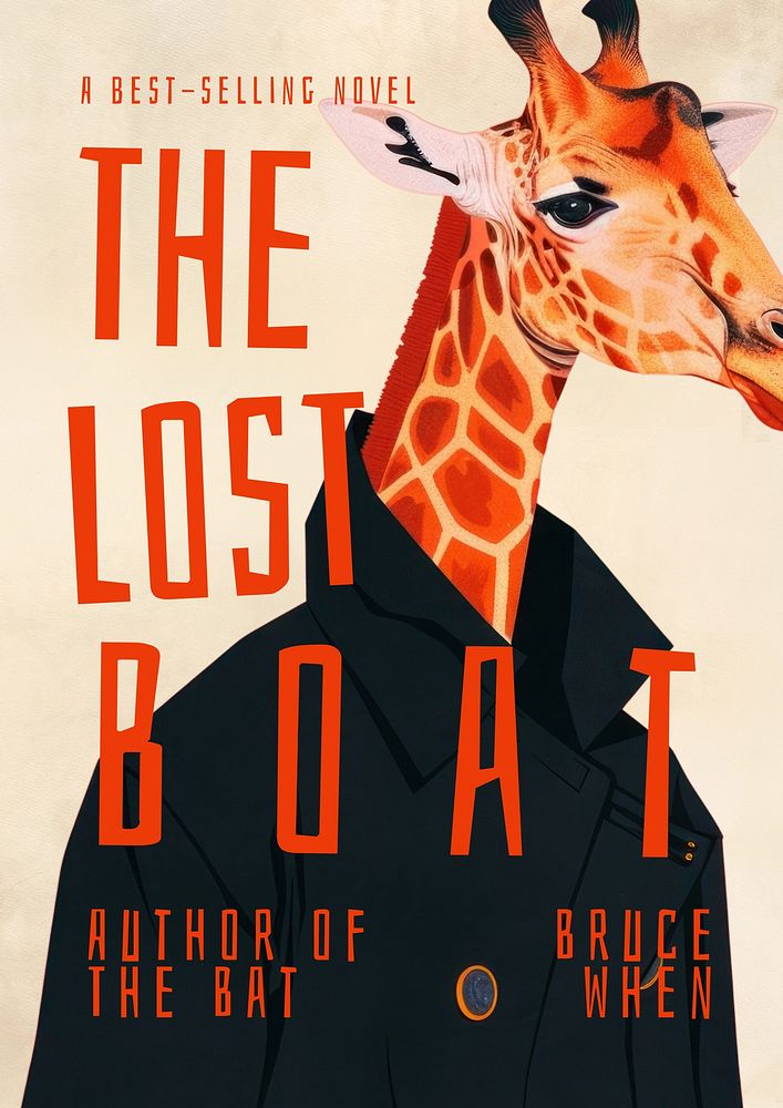 Lost boat book cover template | Free Photo - rawpixel