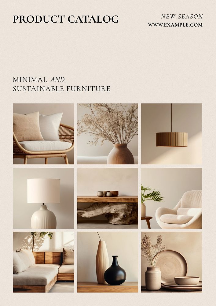 Product catalog cover template