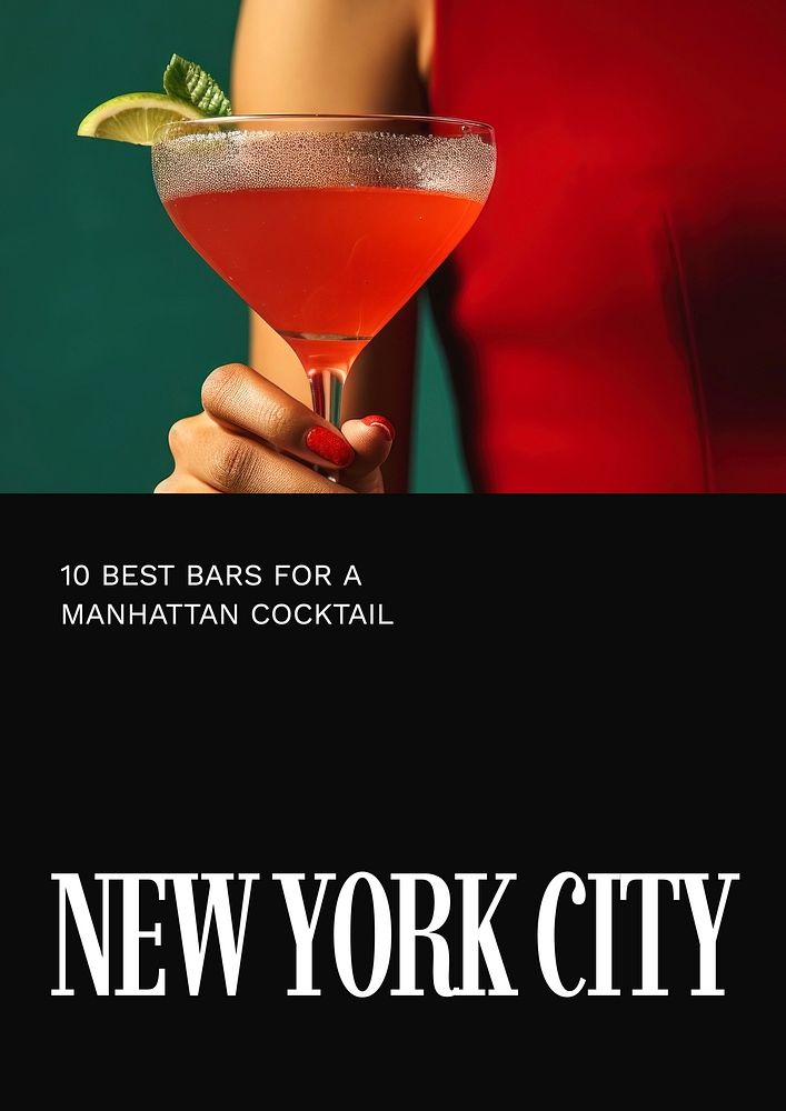 New York city magazine cover template
