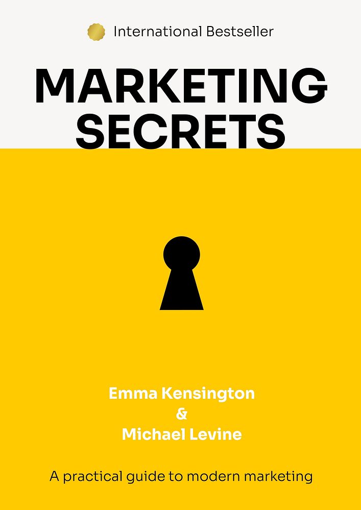 Marketing & business book cover template
