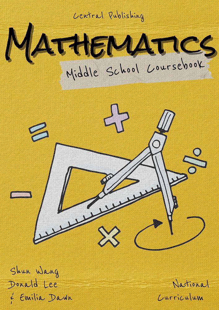 Math book cover template