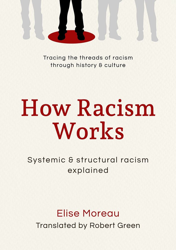 Racism book cover template